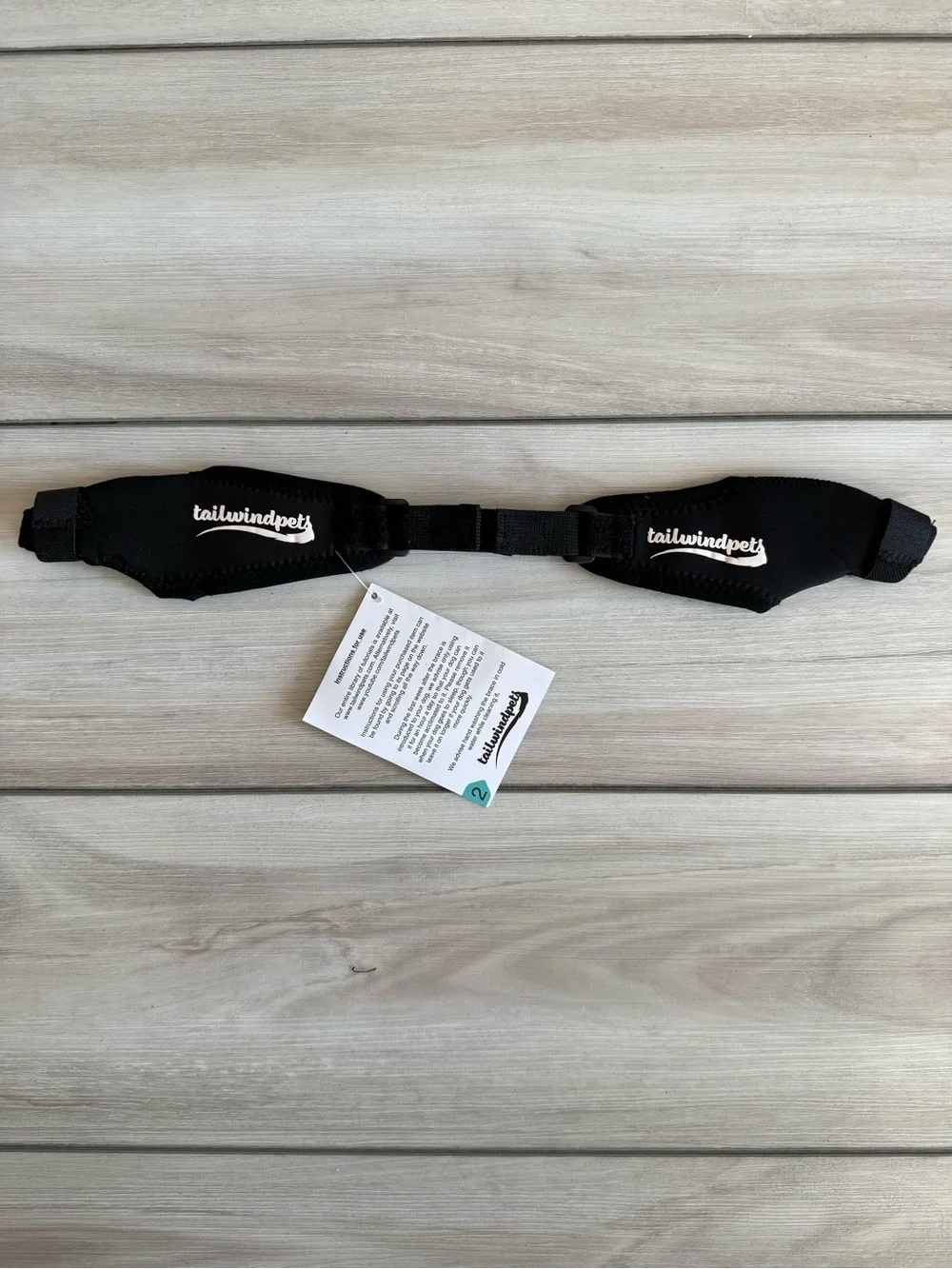 Tailwindpets Double Knee Brace for Dogs Black Size: Ultra Mini NWT IN PACKAGE